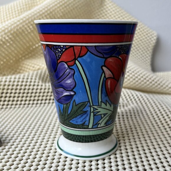 Walled Garden 2 Mugs by Wren England Flowers Poppies Violets - Picture 3 of 16